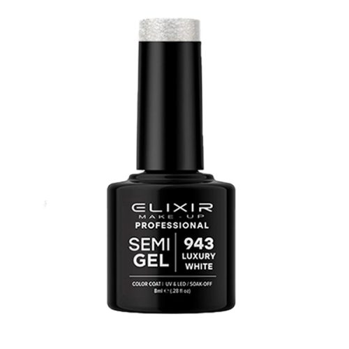 Elixir Semi Gel Ημιμόνιμο Βερνίκι 943 Luxury White 8ml