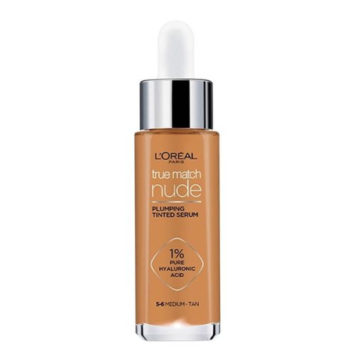 L'Oreal True Match Nude Plumping Tinted Foundation Serum Medium Tan 30ml