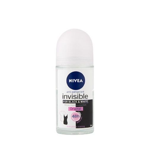 Nivea Invisible Black & White Αποσμητικό σώματος 48h Roll-On 50ml