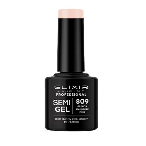 Elixir Semi Gel Ημιμόνιμο Βερνίκι 809 French Manicure Pink 8ml