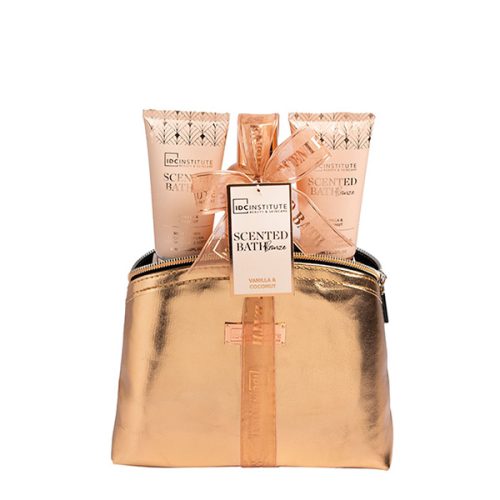 IDC Scented Bath Bronze Bag Σετ Περιποίησης Vanilla&Coconut